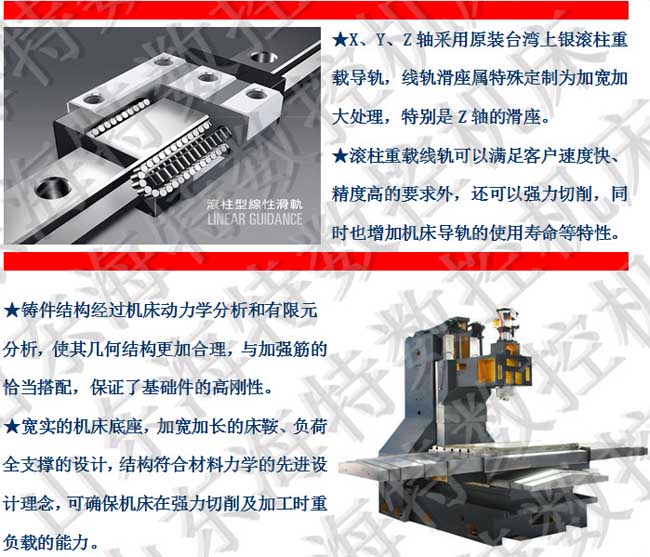 XH1060五軸數(shù)控加工中心光機圖